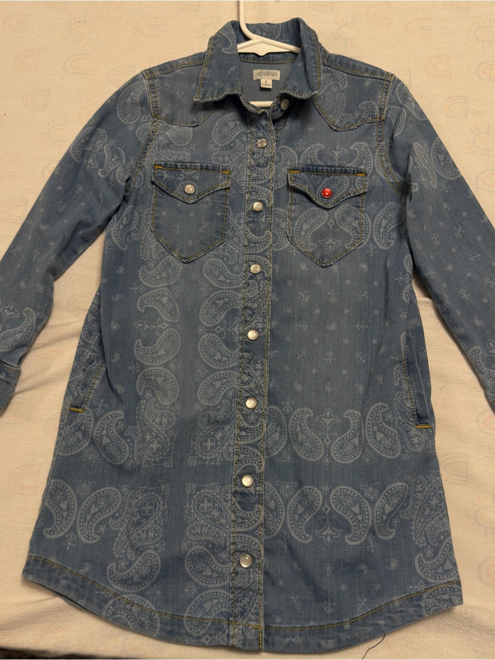 Gymboree Light Blue Denim Shirt Dress